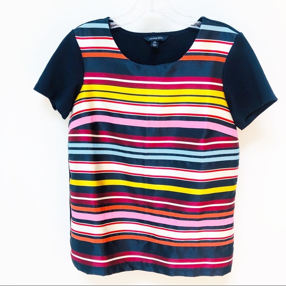 Lands' End Tops - Lands End Muti-Color Stripe Top XS